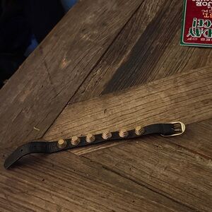 Balenciaga Black and Gold Bracelet